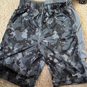 Nike Gray and Black Camo Shorts